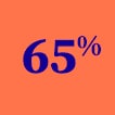 65% pourcent